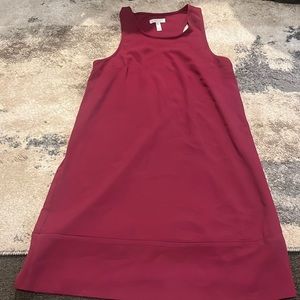 burgundy dress